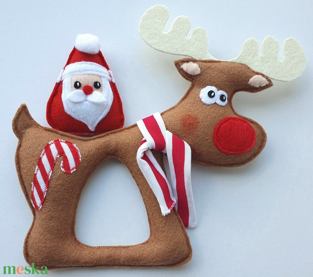 Együtt mókásabb! - Téli pajtások (Télapó és Rudi)    AZONNAL VIHETŐ! - karácsony - mikulás - mikulás ajándékok - Meska.hu