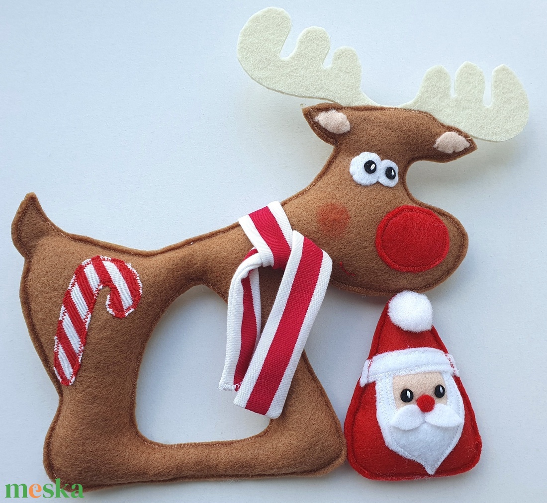 Együtt mókásabb! - Téli pajtások (Télapó és Rudi)    AZONNAL VIHETŐ! - karácsony - mikulás - mikulás ajándékok - Meska.hu