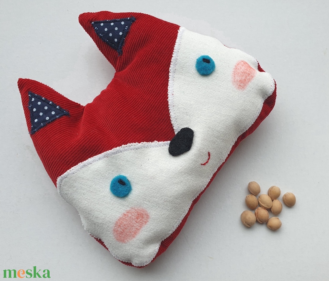 Róka buksi- cseresznyemag párna - játék & sport - 3 éves kor alattiaknak - alvóka & rongyi - Meska.hu