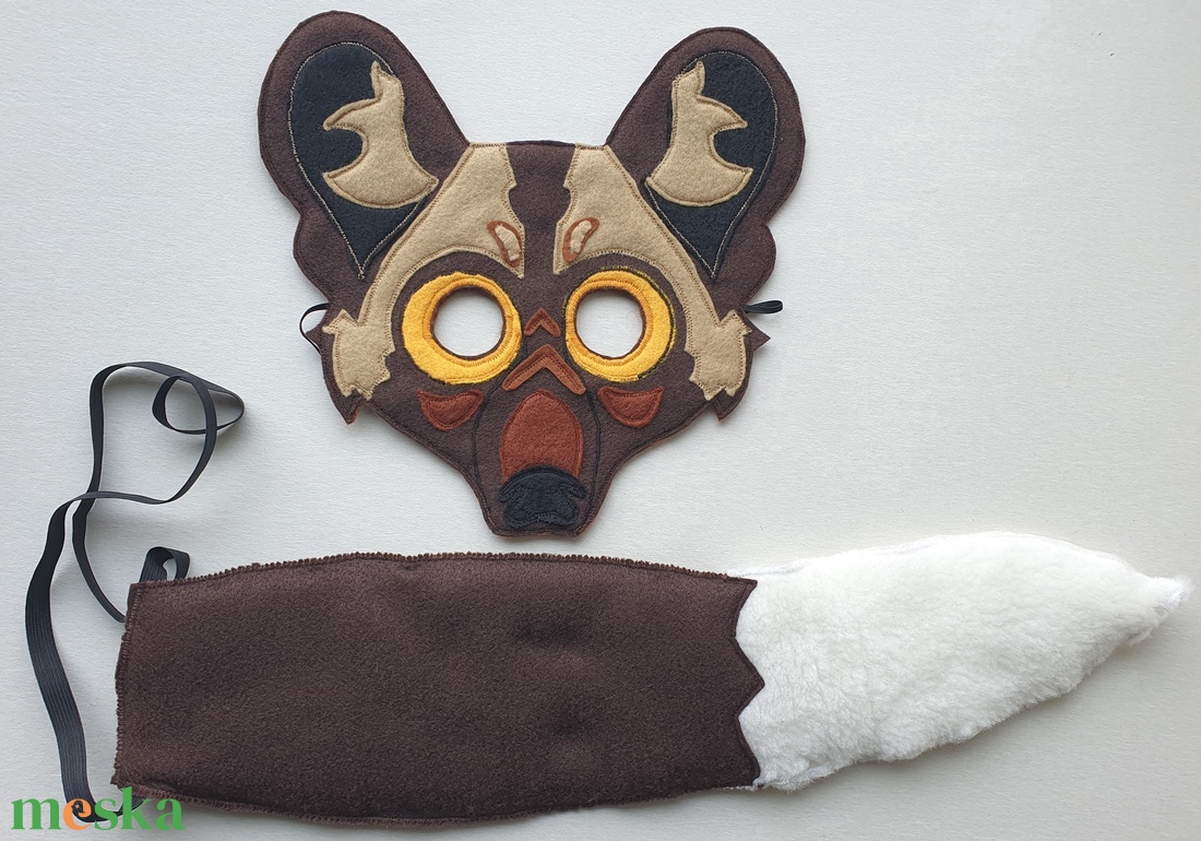 Afrikai vadkutya farsangi jelmez szett -RENDELHETŐ! - ruha & divat - jelmez & álarc - jelmez - Meska.hu