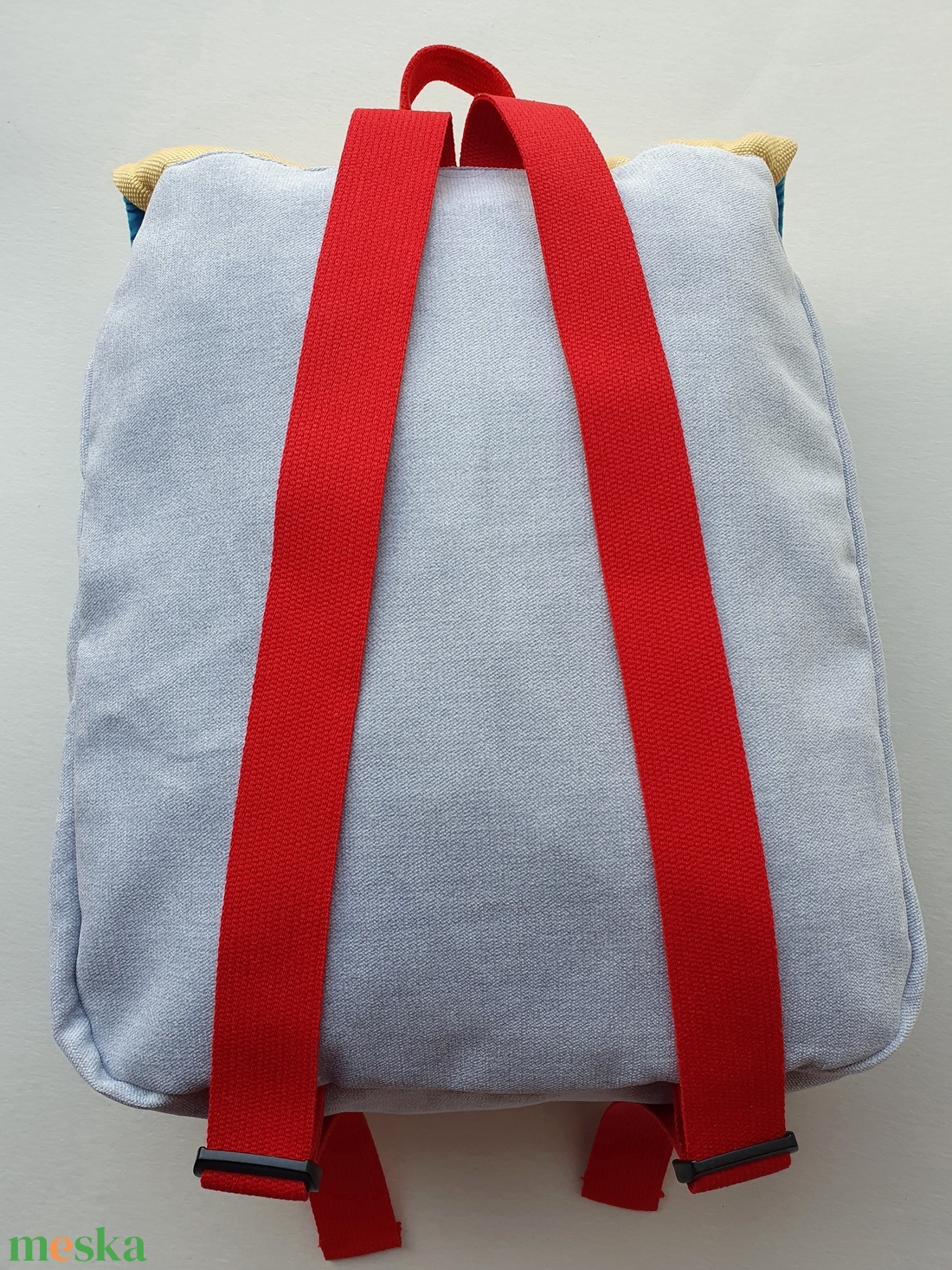 Óvodai hátizsák piros traktorral, tigrissel, napraforgóval- AZONNAL VIHETŐ! - játék & sport - ovis felszerelés - ovis hátizsák - Meska.hu