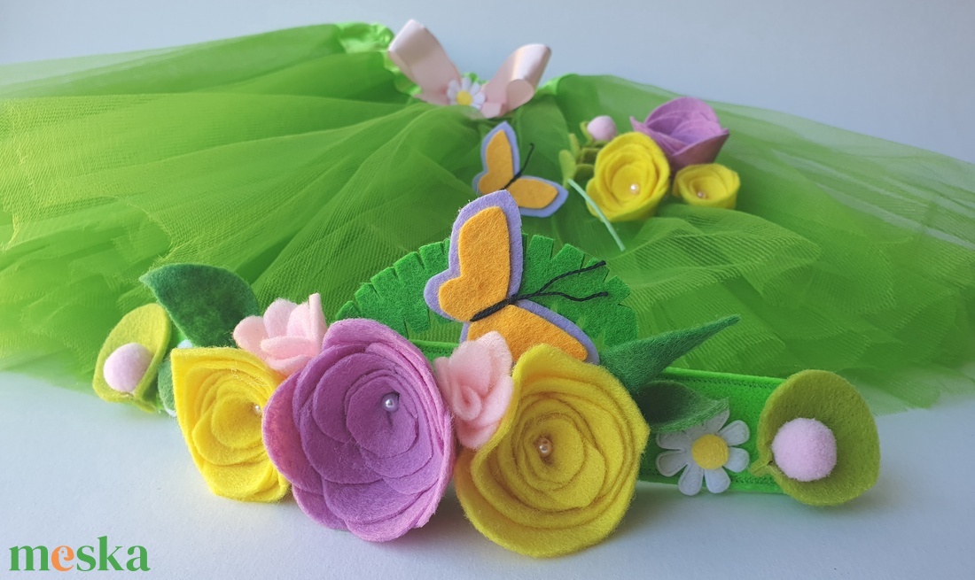 Tavasz tündér farsangi jelmez szett � AZONNAL VIHETŐ!!! - ruha & divat - jelmez & álarc - jelmez - Meska.hu