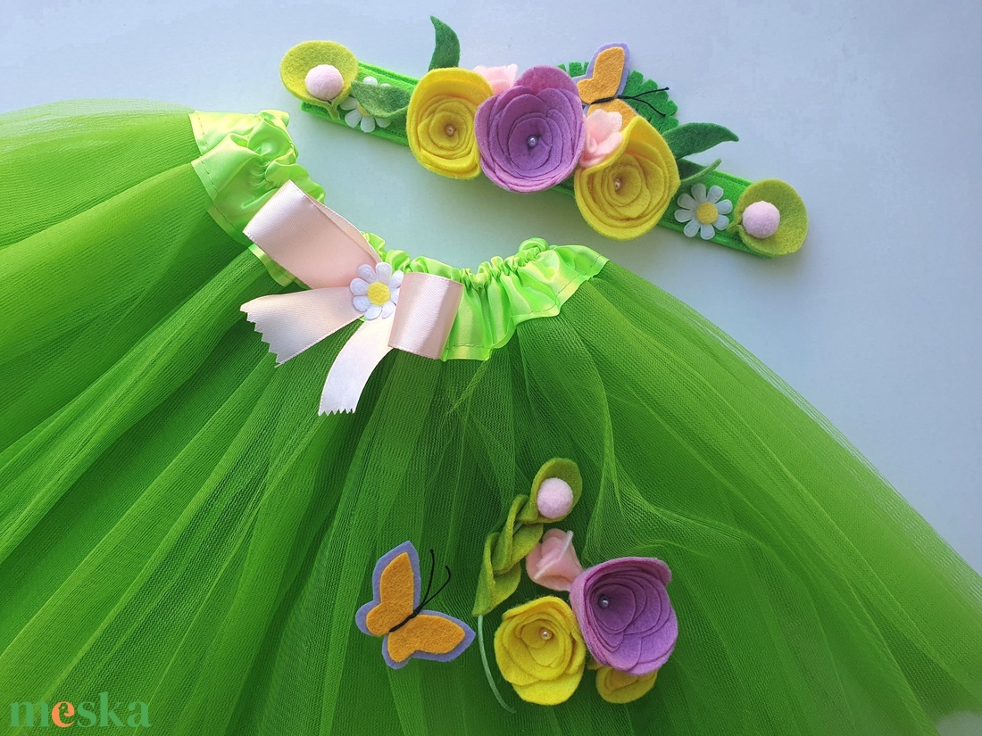 Tavasz tündér farsangi jelmez szett � AZONNAL VIHETŐ!!! - ruha & divat - jelmez & álarc - jelmez - Meska.hu