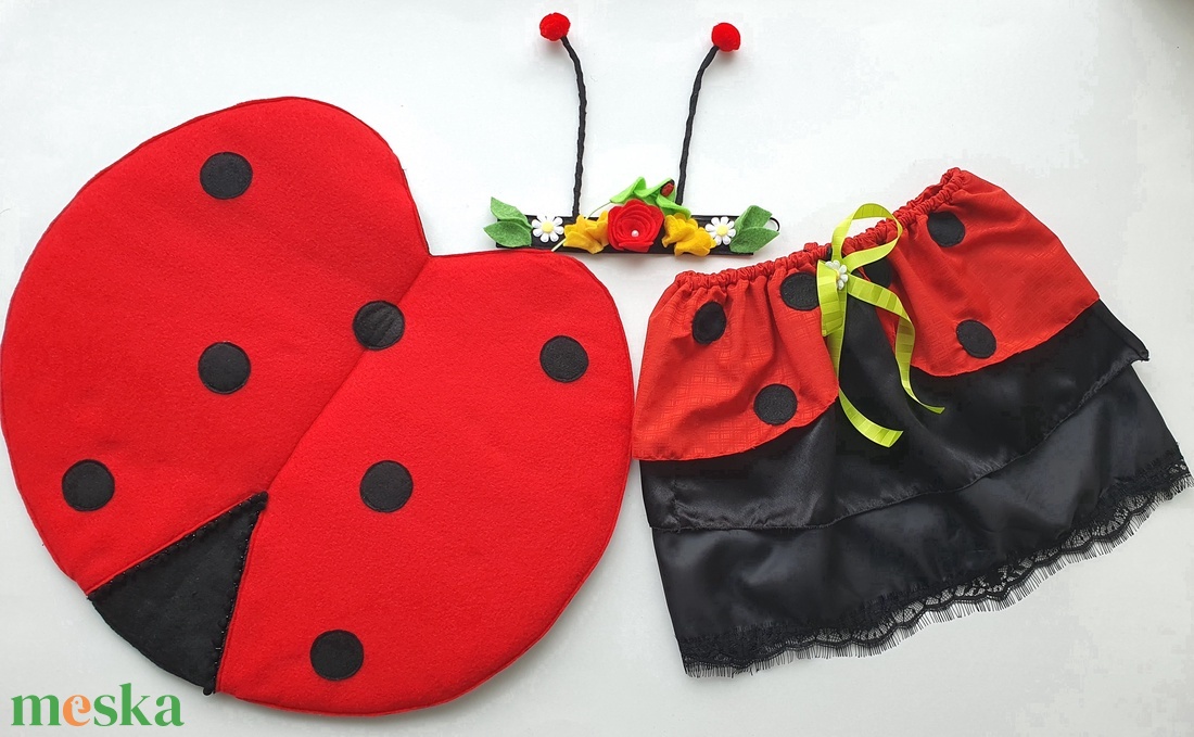 Katica farsangi jelmez szett (hajpánt, szoknya, szárny)� AZONNAL VIHETŐ!!! - ruha & divat - jelmez & álarc - jelmez - Meska.hu