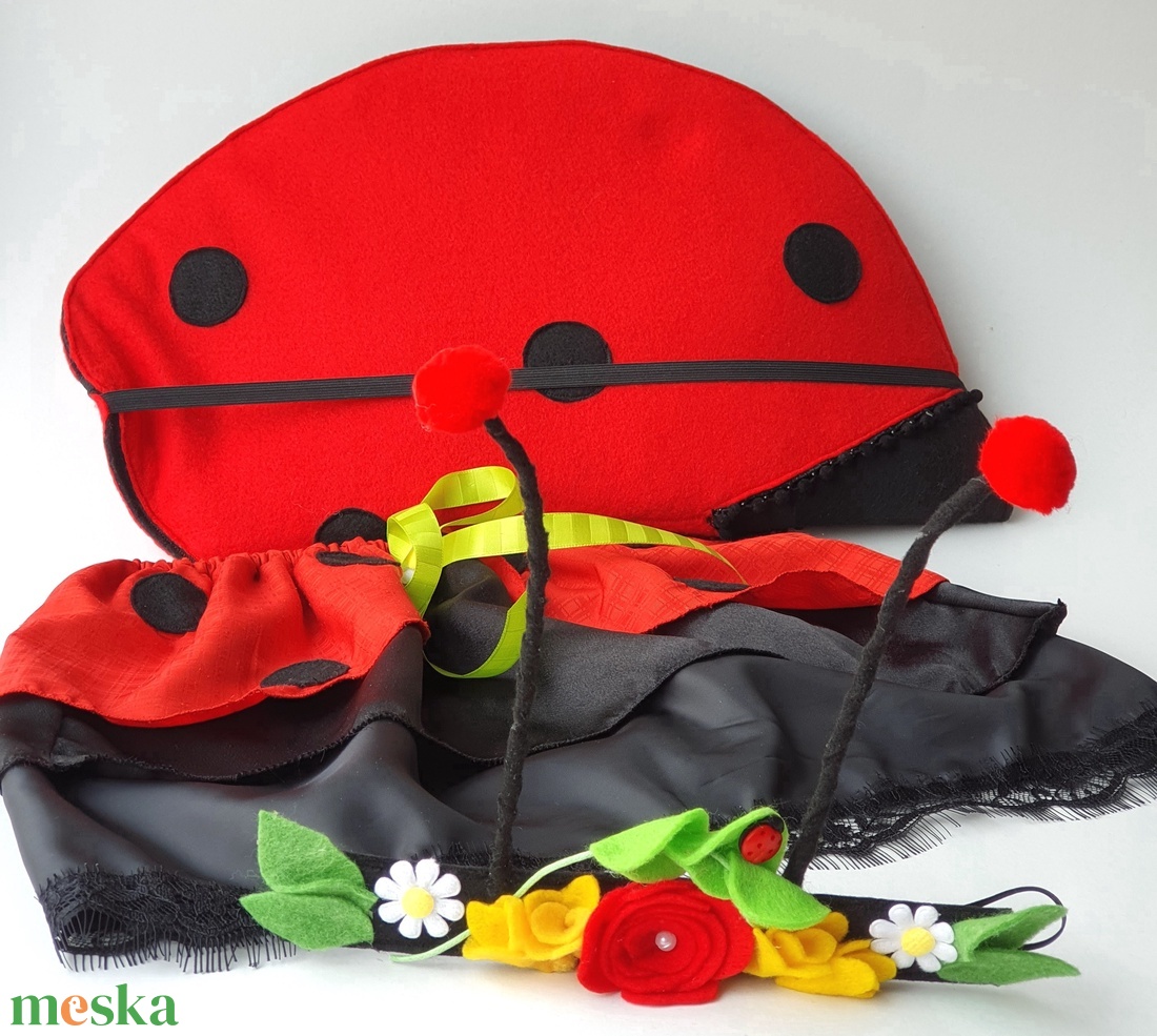 Katica farsangi jelmez szett (hajpánt, szoknya, szárny)� AZONNAL VIHETŐ!!! - ruha & divat - jelmez & álarc - jelmez - Meska.hu