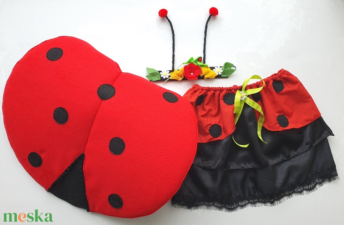 Katica farsangi jelmez szett (hajpánt, szoknya, szárny)� AZONNAL VIHETŐ!!! - ruha & divat - jelmez & álarc - jelmez - Meska.hu