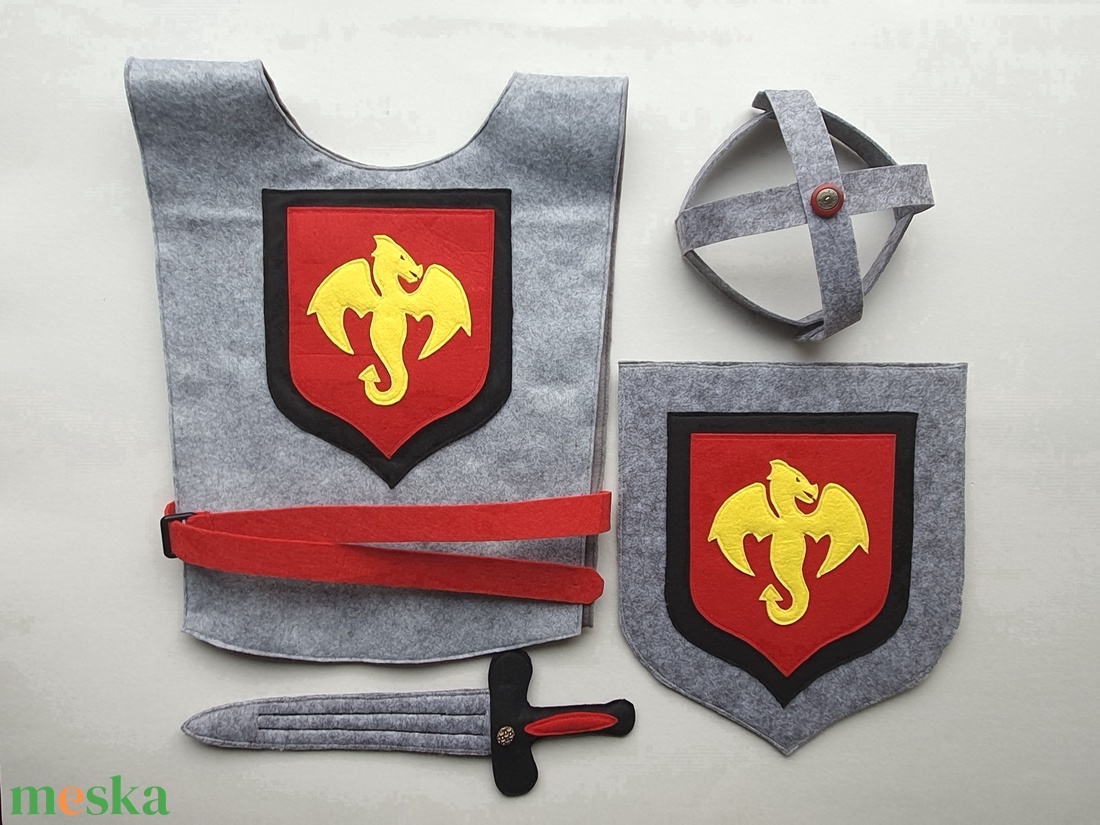 Kis lovag farsangi jelmez szett (sárkány)�AZONNAL VIHETŐ!!! - ruha & divat - jelmez & álarc - jelmez - Meska.hu