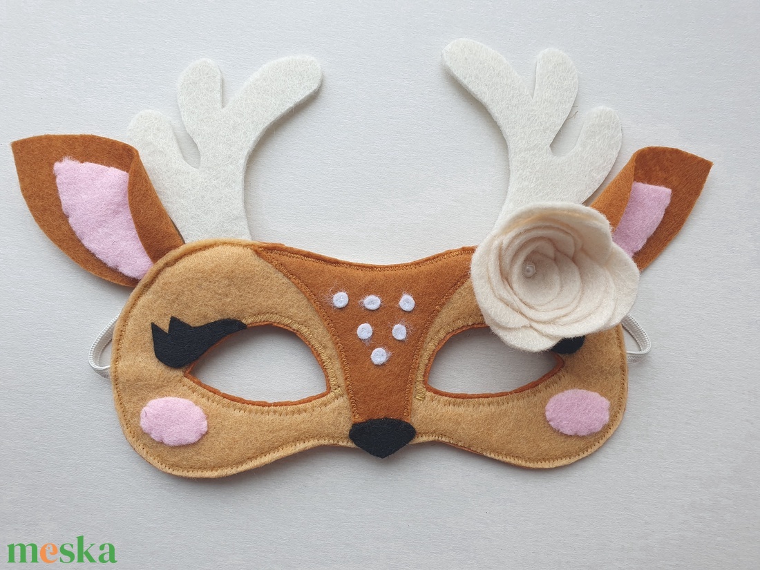 Őzikelány farsangi jelmez szett (álarc+szoknya+farkinca)�AZONNAL VIHETŐ!!! - ruha & divat - jelmez & álarc - jelmez - Meska.hu