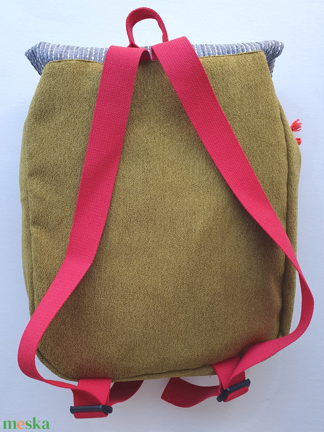 Kisrókás-gombás-napocskás hátizsák -AZONNAL VIHETŐ! - táska & tok - hátizsák - kishátizsák - Meska.hu