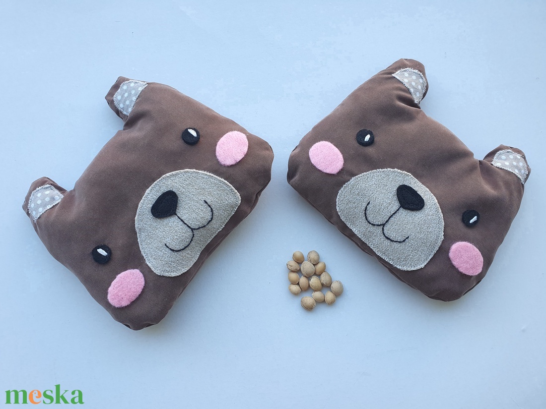 Maci buksi- meggymag párna - szépségápolás - egészségmegőrzési kellékek - meggymagpárna - Meska.hu