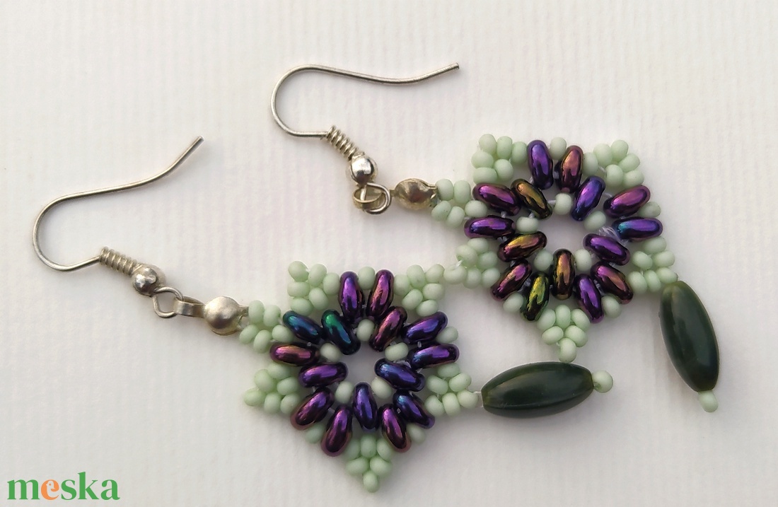 Csillag  fülbevaló  - ékszer - fülbevaló - csillár fülbevaló - Meska.hu