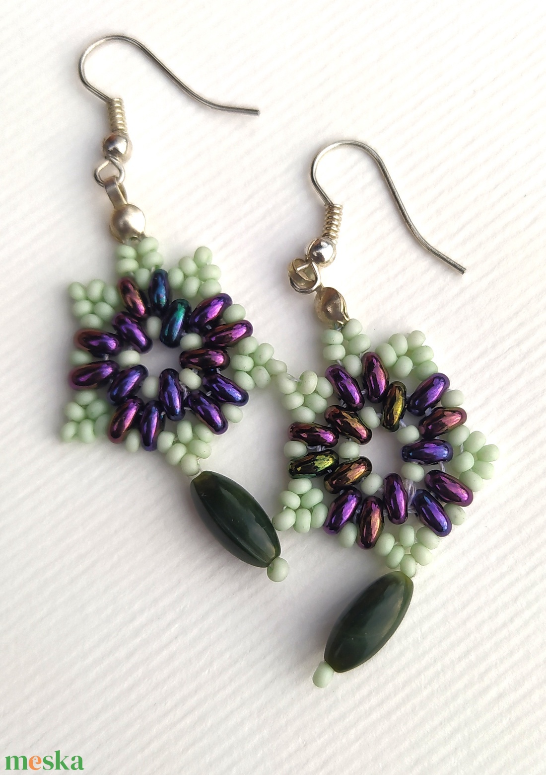 Csillag  fülbevaló  - ékszer - fülbevaló - csillár fülbevaló - Meska.hu