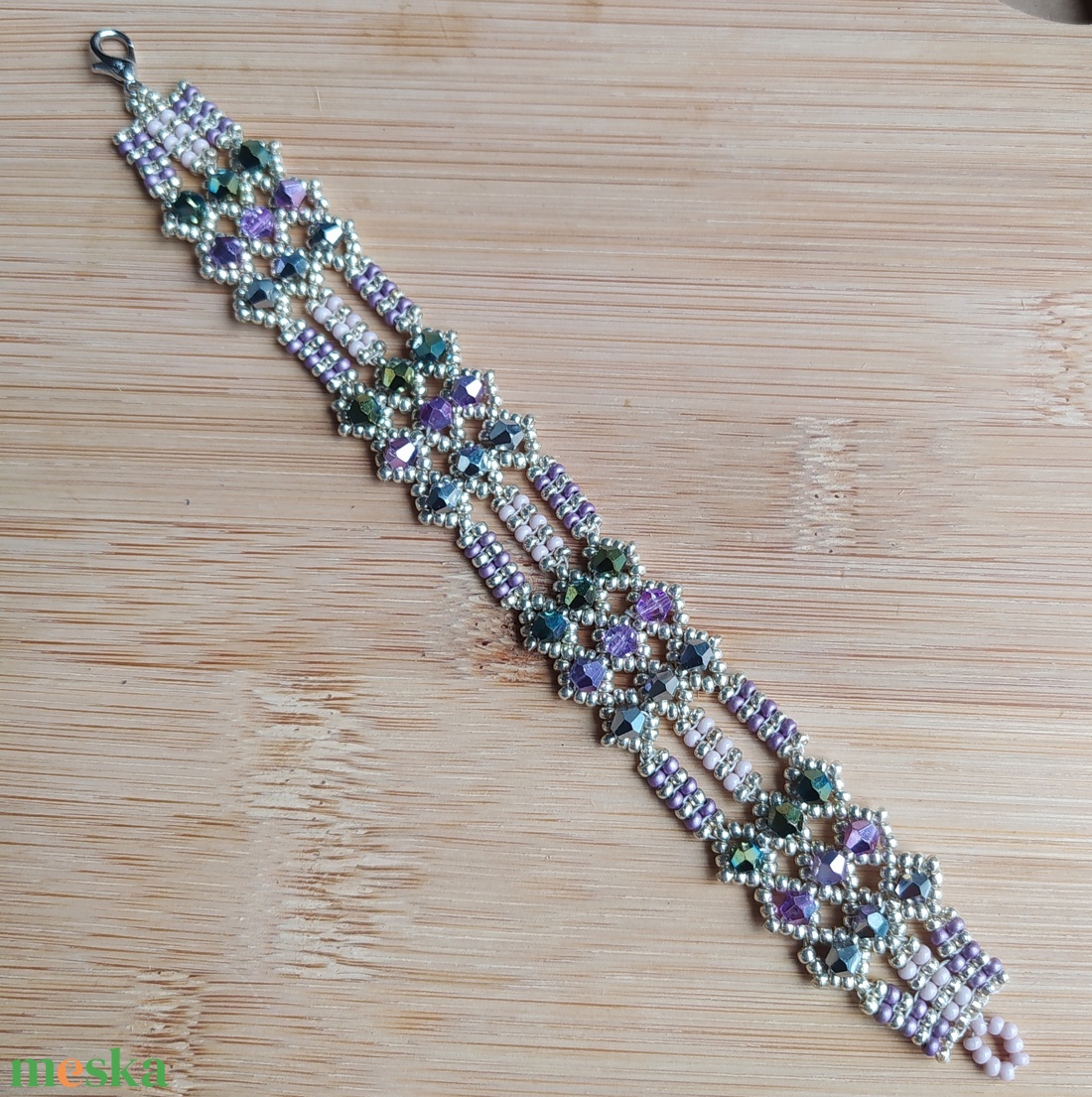 Karkötő fűzött - ékszer - karkötő - gyöngyös karkötő - Meska.hu