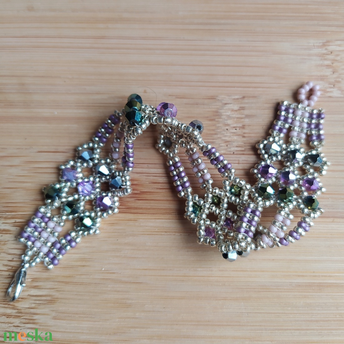 Karkötő fűzött - ékszer - karkötő - gyöngyös karkötő - Meska.hu