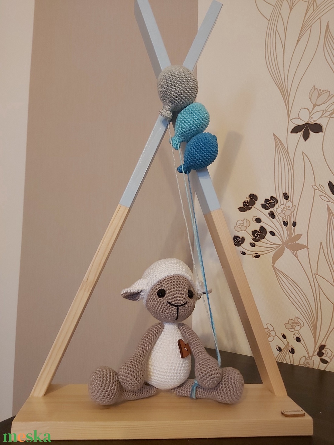 Csupa szív bárányka - otthon & életmód - babaszoba, gyerekszoba - babaszoba, gyerekszoba - Meska.hu