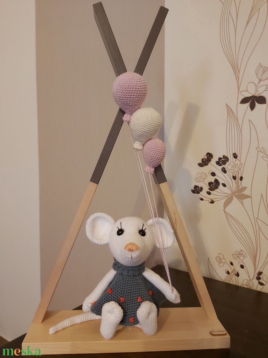 Amigurumi egérke - otthon & életmód - babaszoba, gyerekszoba - babaszoba, gyerekszoba - Meska.hu