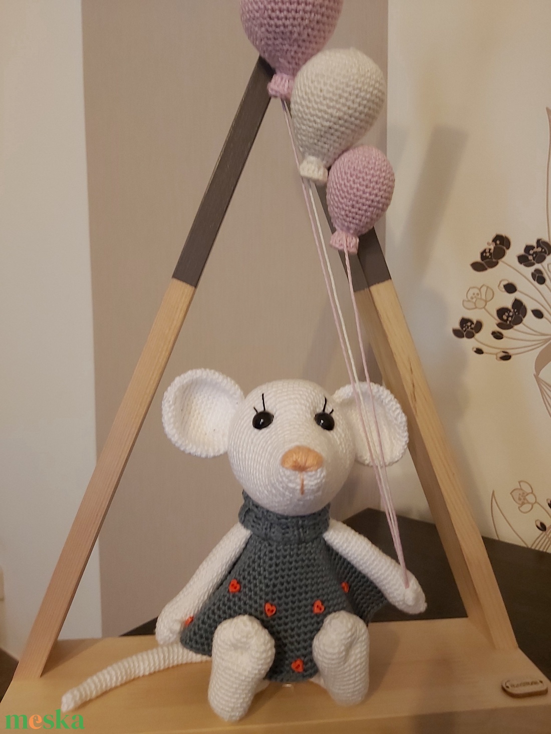 Amigurumi egérke - otthon & életmód - babaszoba, gyerekszoba - babaszoba, gyerekszoba - Meska.hu
