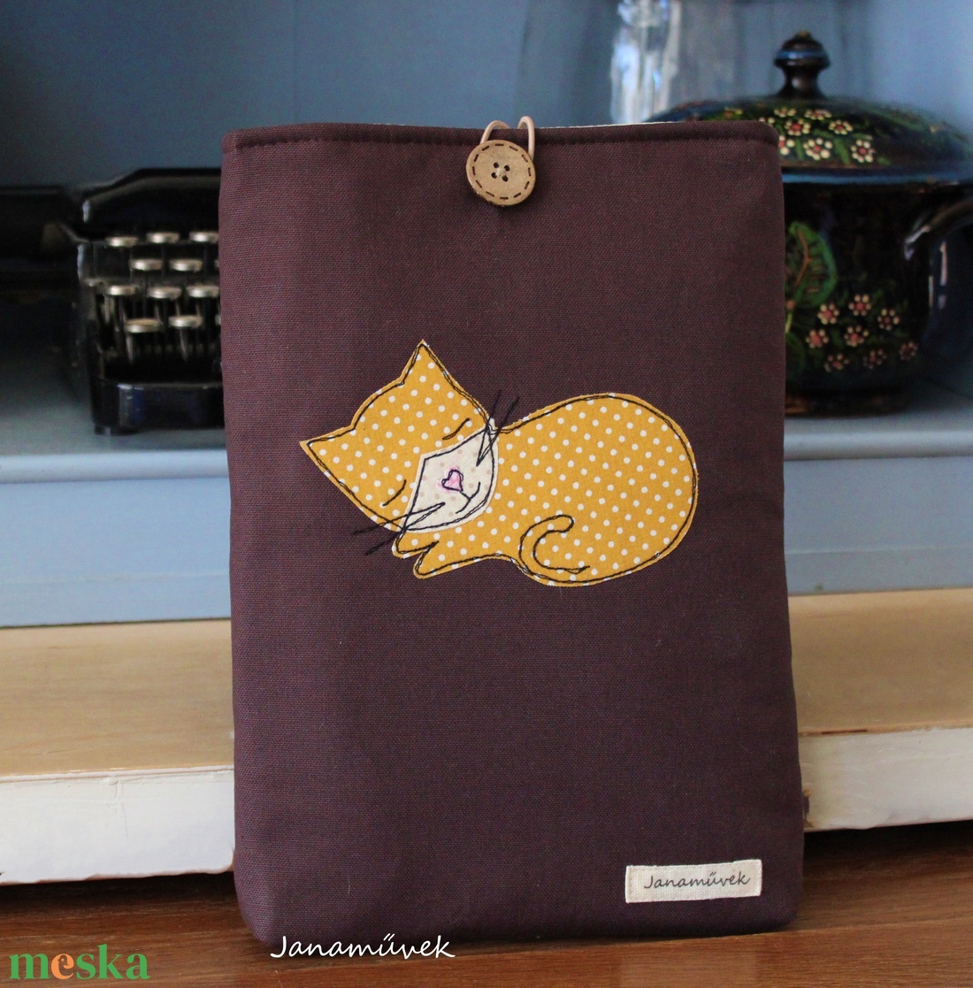 Cicás Könyvtok / iPadtok - táska & tok - laptoptáska, laptop hátizsák - Meska.hu