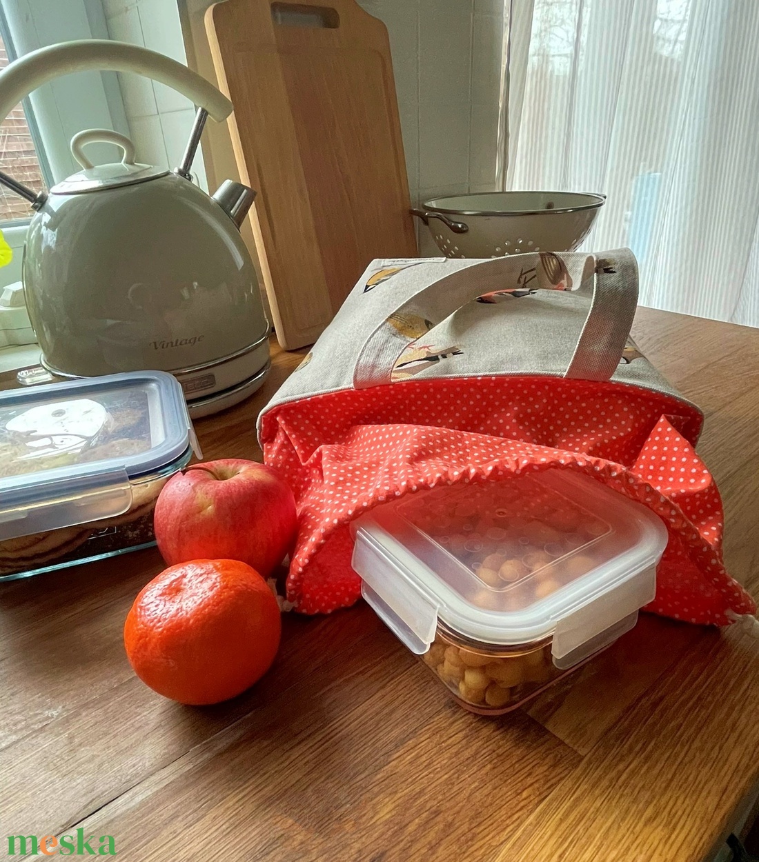 Uzsonnás táska - táska & tok - uzsonna- & ebéd tartó - ebéd tasak, doboz - Meska.hu