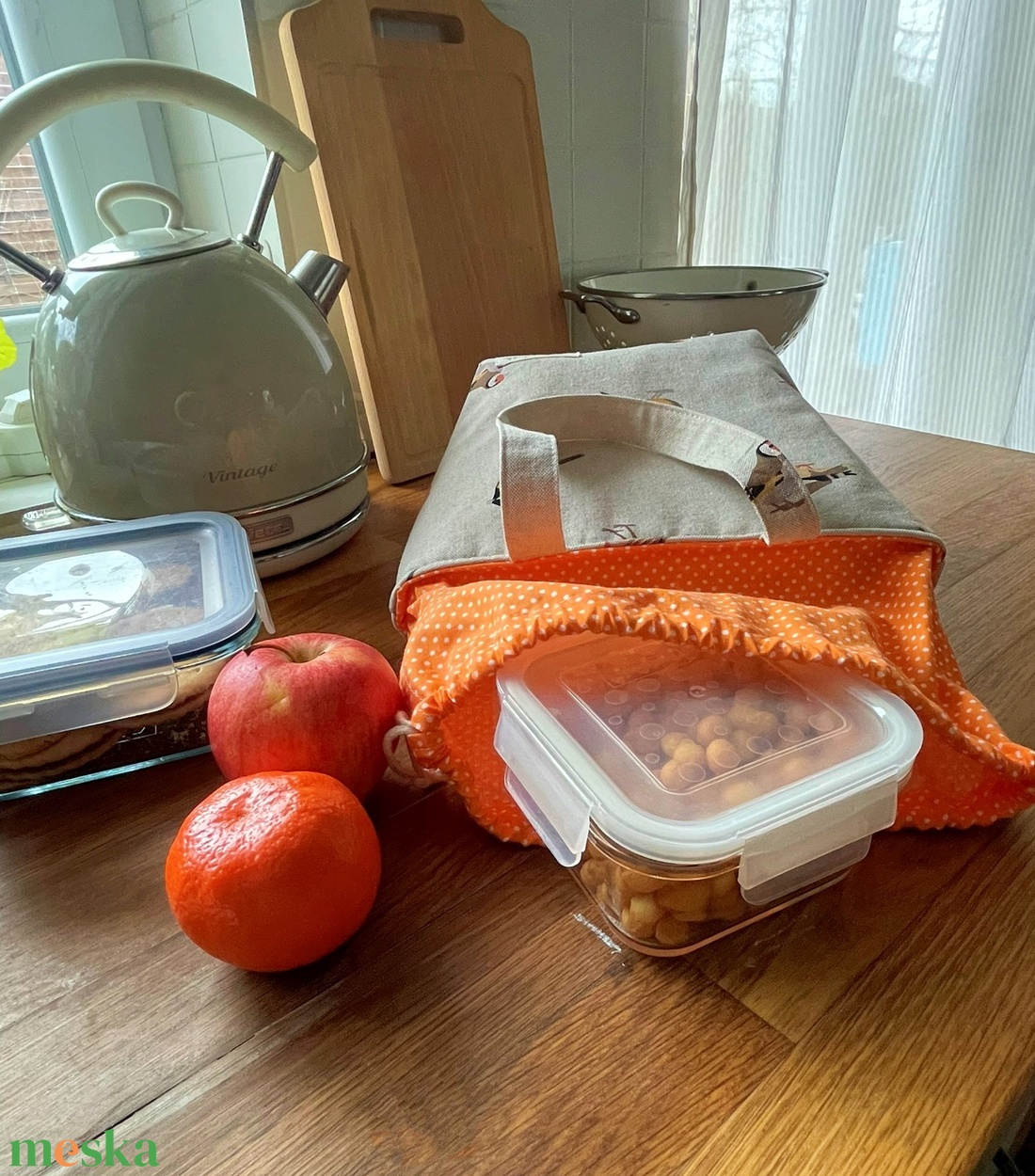 Uzsonnás táska - táska & tok - uzsonna- & ebéd tartó - ebéd tasak, doboz - Meska.hu