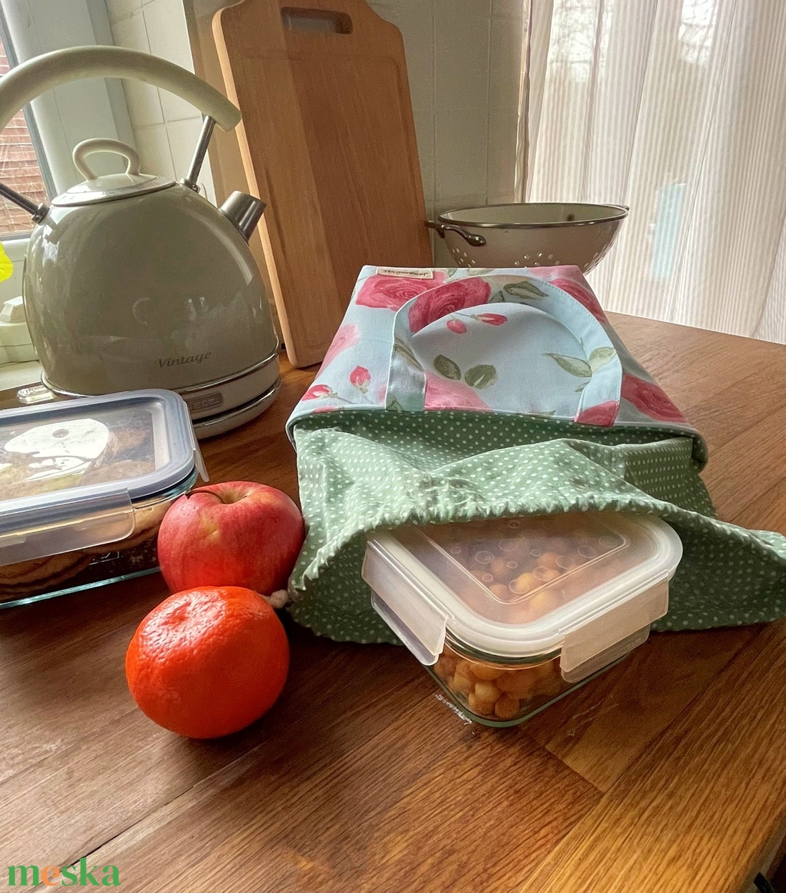 Uzsonnás táska - táska & tok - uzsonna- & ebéd tartó - ebéd tasak, doboz - Meska.hu