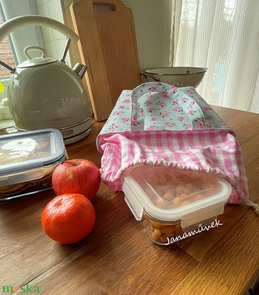 Uzsonnás táska - táska & tok - uzsonna- & ebéd tartó - szendvics csomagoló - Meska.hu