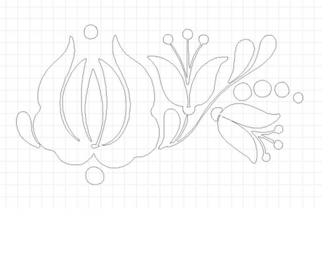 Vasalható népi motívum BaloghKereszt részére -  - Meska.hu