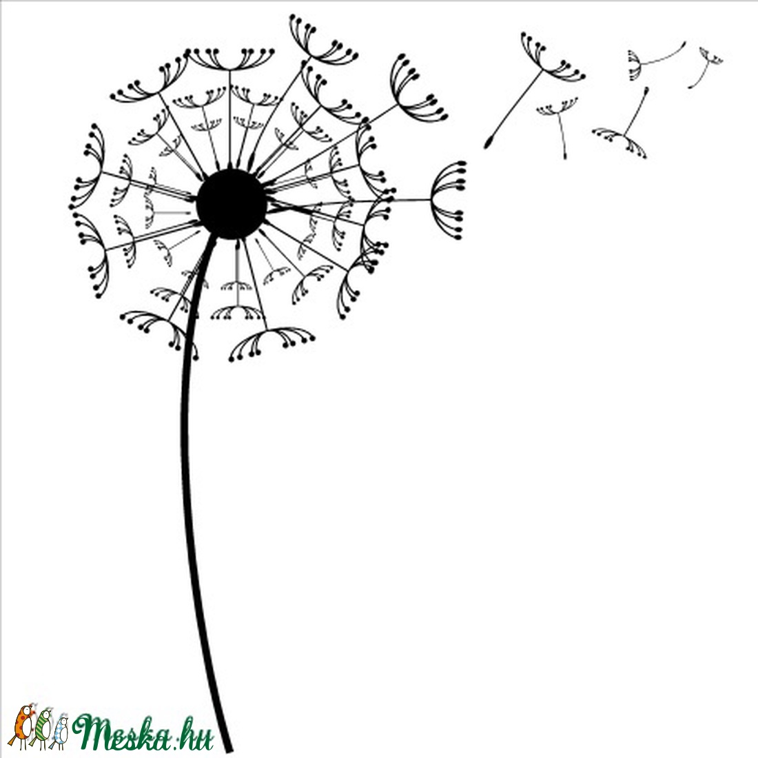 Faltetoválás - Pitypang  -  - Meska.hu