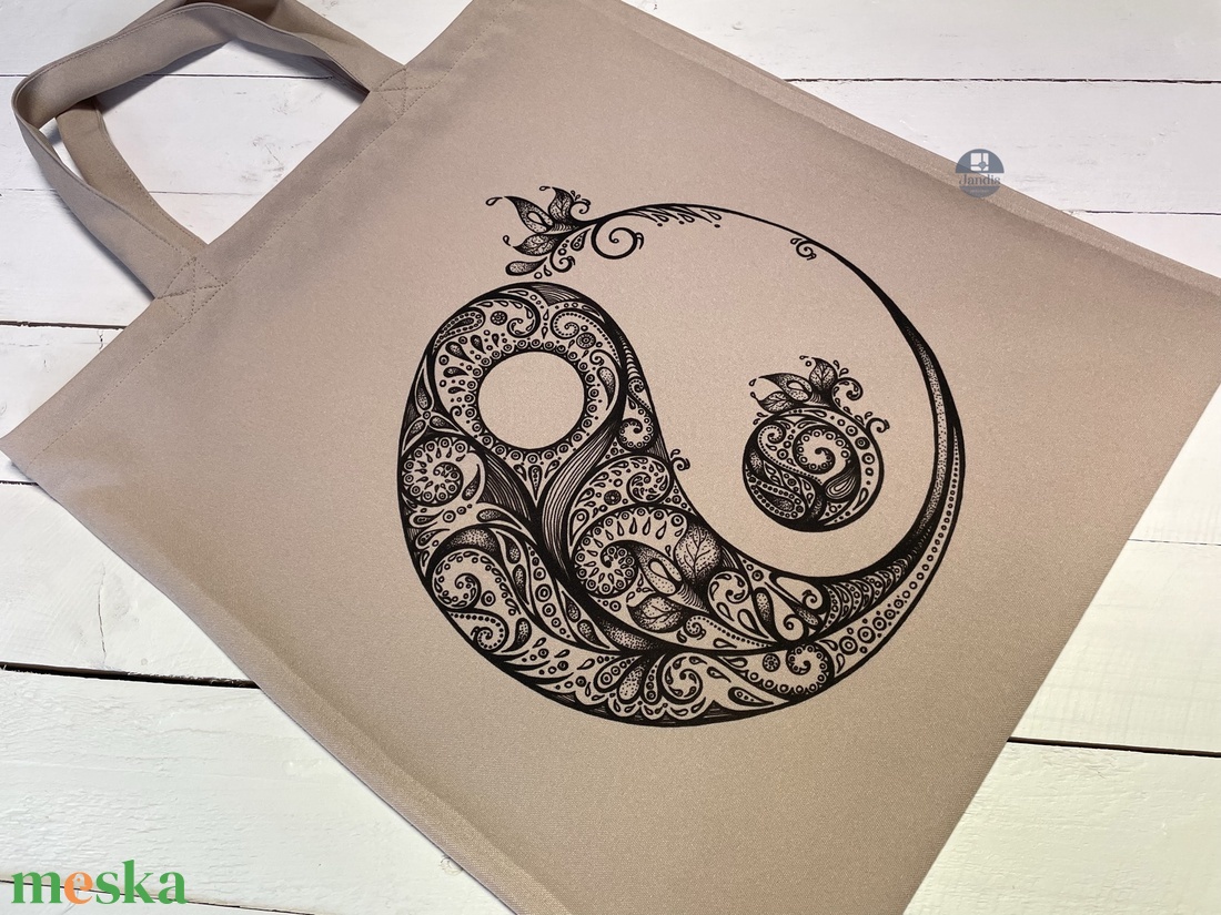 Jin jang táska Bevásárló táska Szatyor - táska & tok - bevásárlás & shopper táska - shopper, textiltáska, szatyor - Meska.hu Jin jang táska Bevásárló táska Szatyor - táska & tok - bevásárlás & shopper táska - shopper, textiltáska, szatyor - Meska.hu
