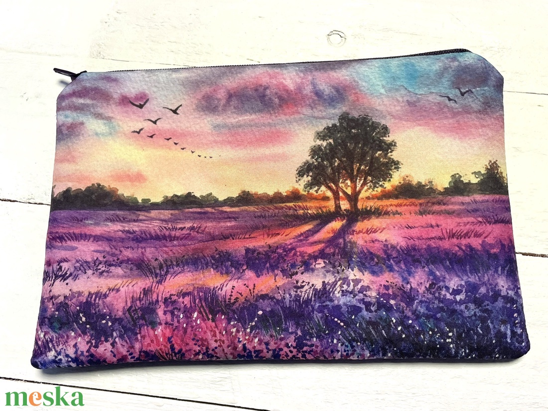 Levendulás táj - Provence - neszesszer - táska & tok - neszesszer - Meska.hu