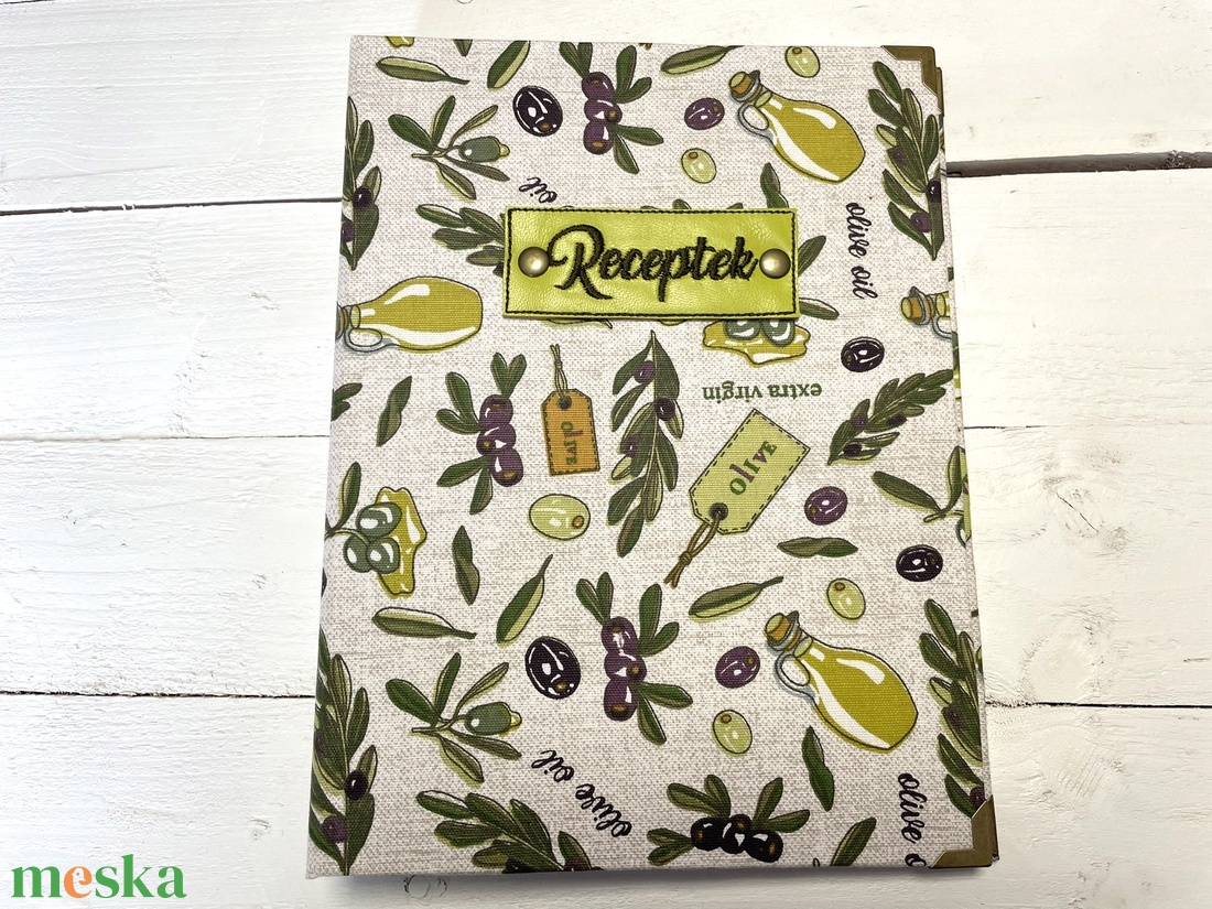 Receptes mappa  amikor nem akarsz elveszíteni egy ízt sem - otthon & életmód - konyhafelszerelés, tálalás - sütés, főzés - receptfüzet - Meska.hu