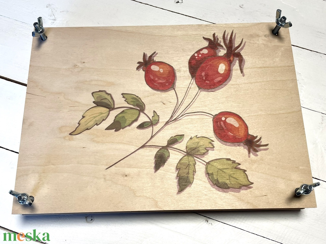 Virágprés/levélprés - csipkebogyós levél- és virágprés - diy (csináld magad) - egységcsomag - Meska.hu