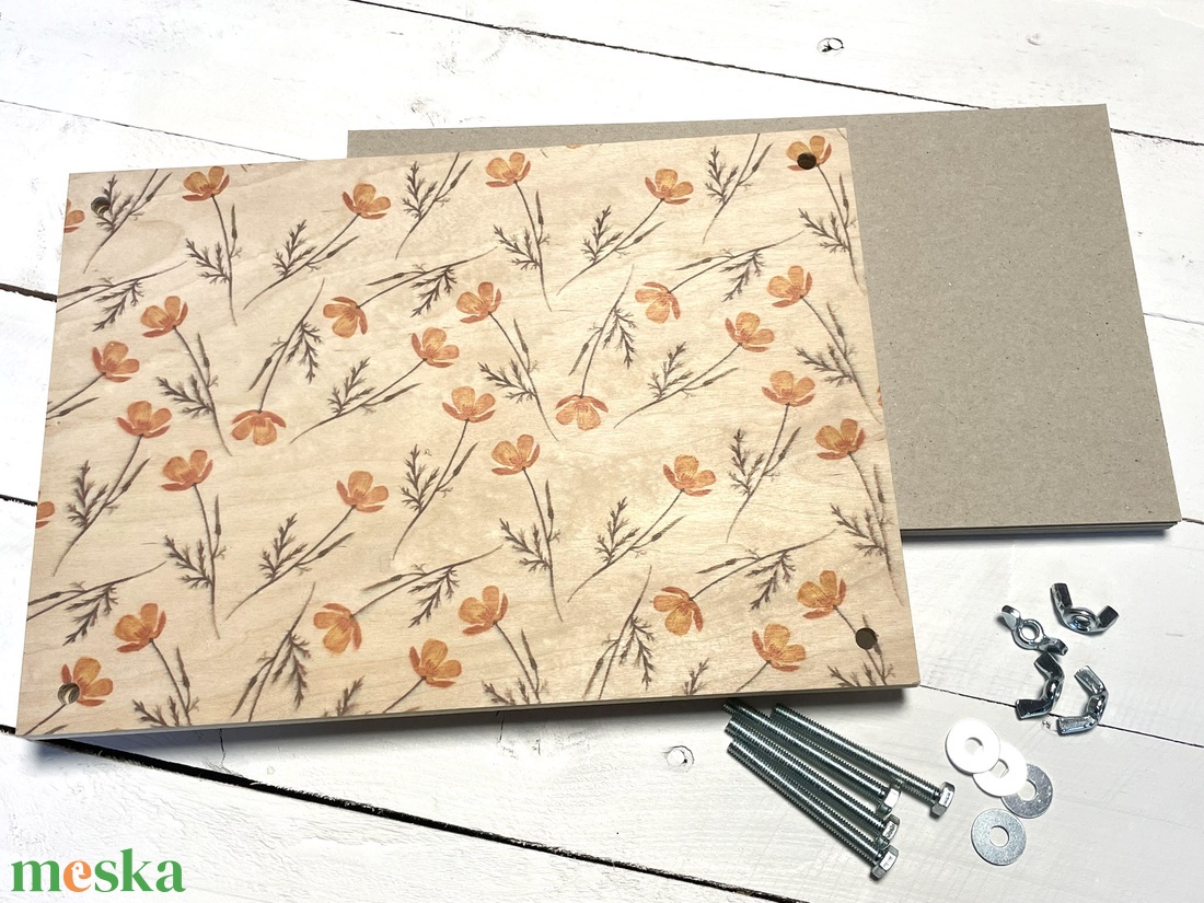 Virágprés/levélprés - sárga virágos - diy (csináld magad) - egységcsomag - Meska.hu