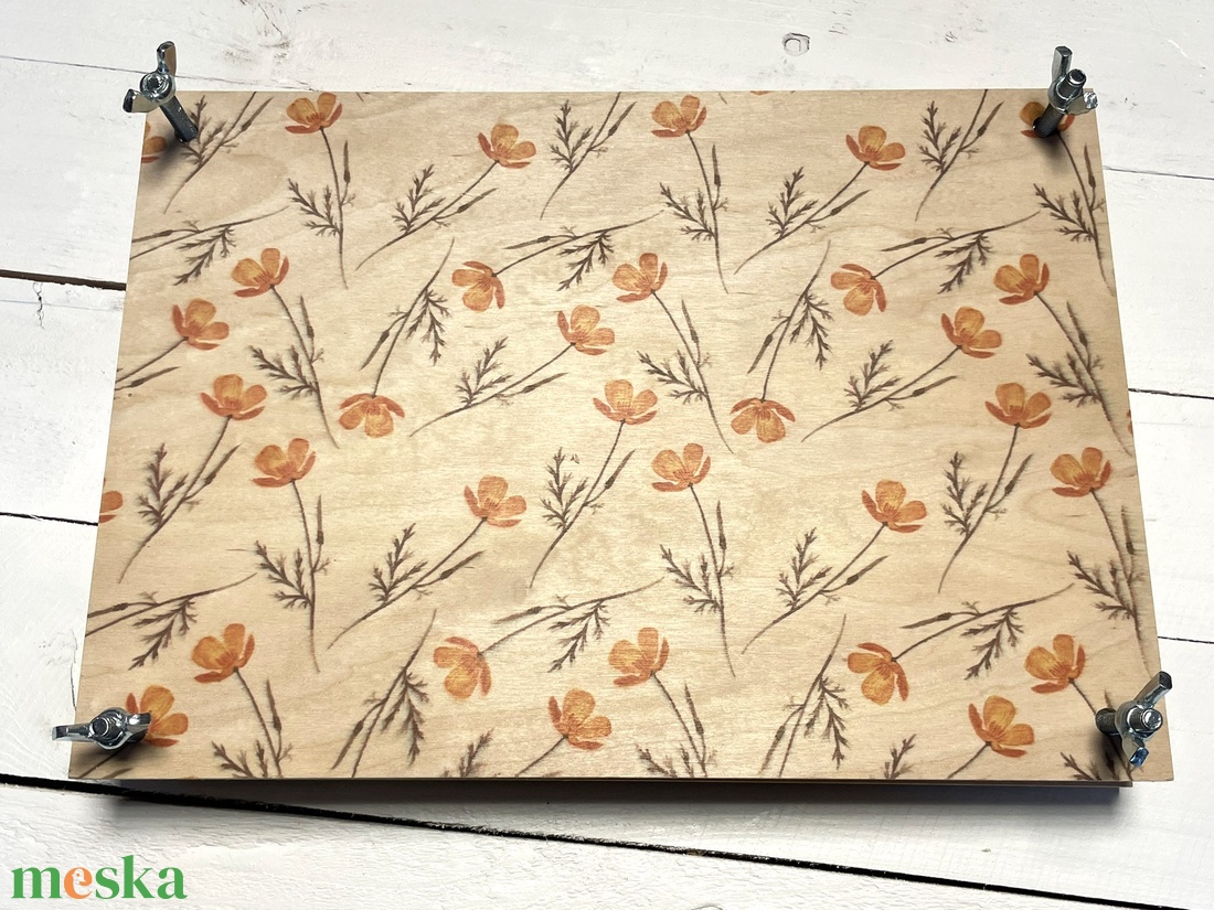 Virágprés/levélprés - sárga virágos - diy (csináld magad) - egységcsomag - Meska.hu