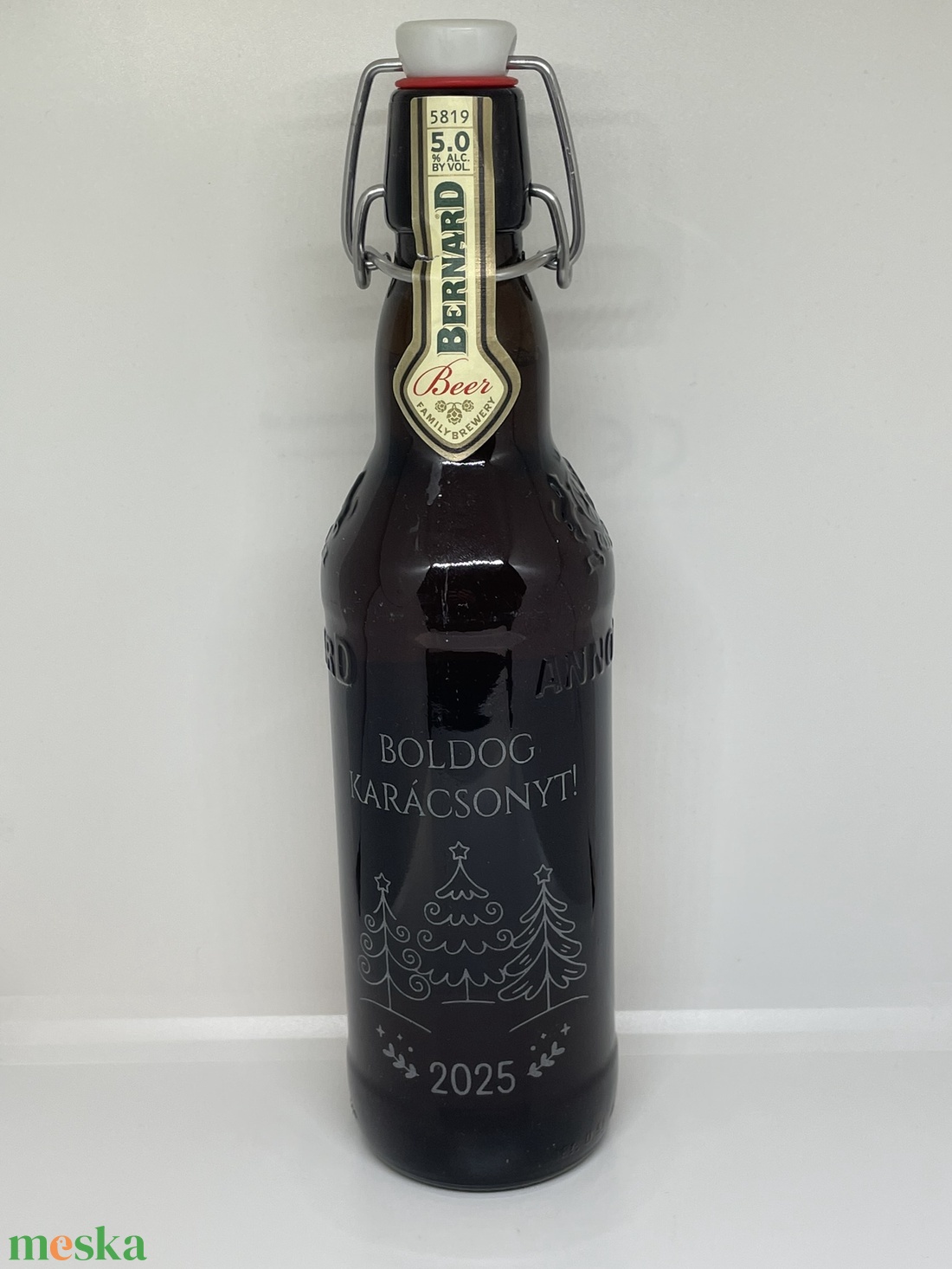 Bernard sör - karácsonyi gravírozással - limitált darab - élelmiszer - alkoholos italok - Meska.hu