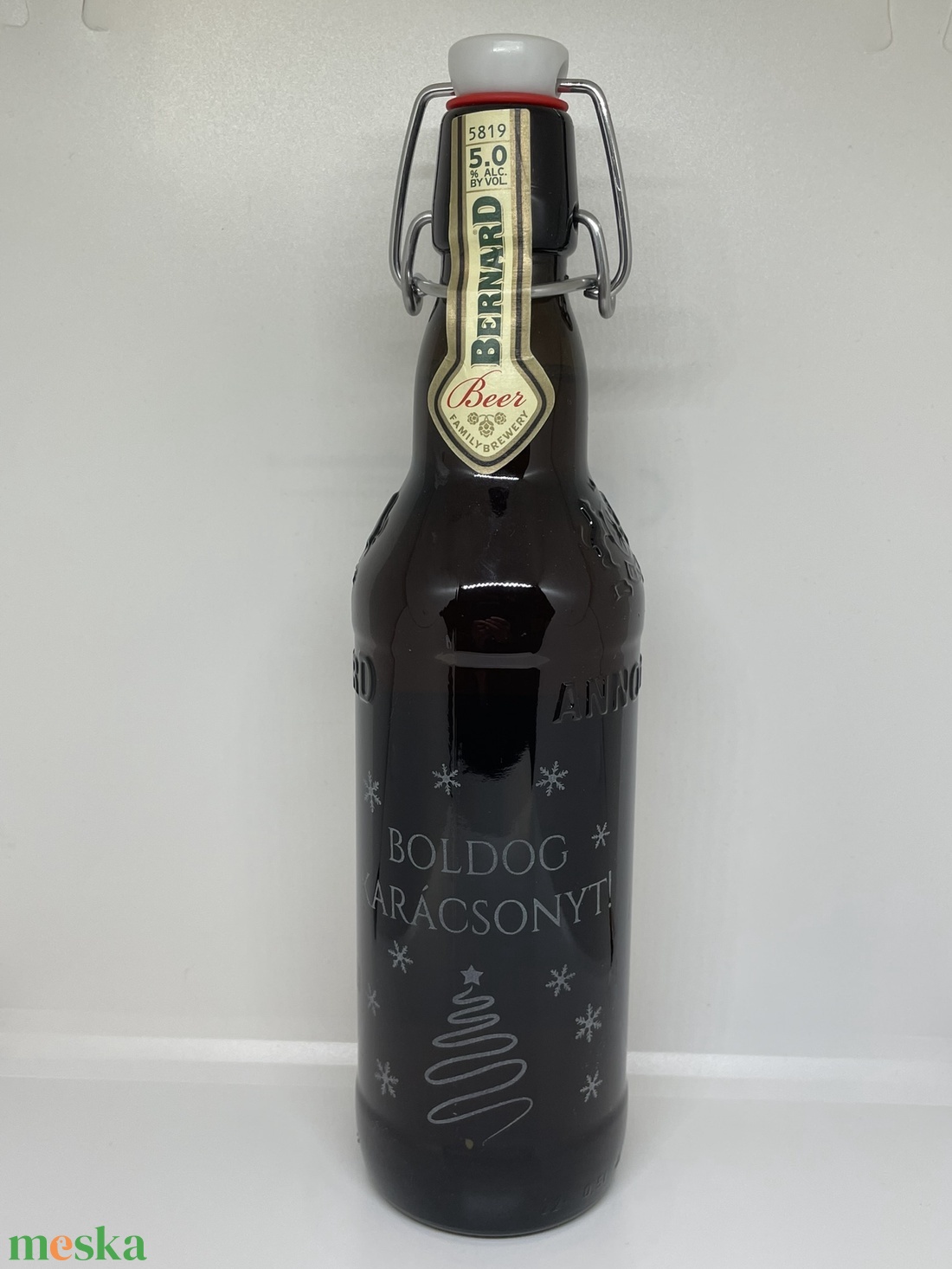 Bernard sör - karácsonyi gravírozással - limitált darab - élelmiszer - alkoholos italok - Meska.hu