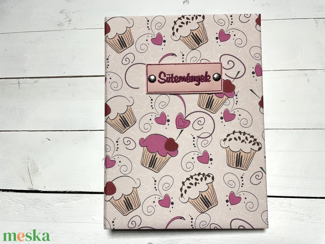 Receptes mappa � muffinos - otthon & életmód - konyhafelszerelés, tálalás - sütés, főzés - receptfüzet - Meska.hu