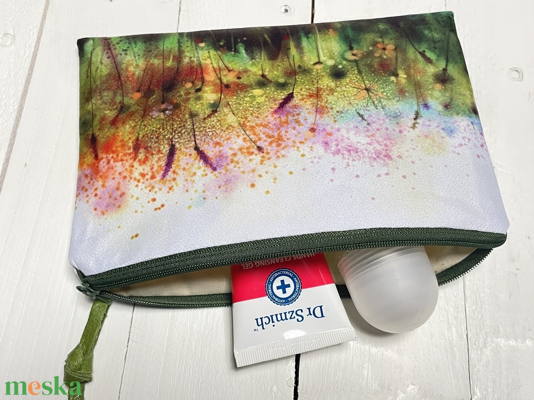 Vadvirág mintás neszesszer - akvarell hatású - neszesszer - pipere - táska & tok - neszesszer - Meska.hu