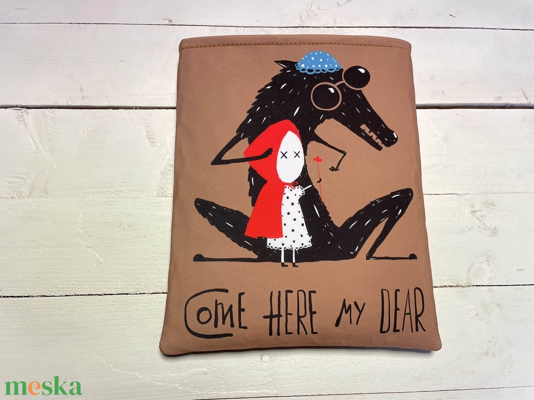 Piroska és a farkas - könyvtok - egyedi nyomtatással - könyv & zene - könyvtok - Meska.hu