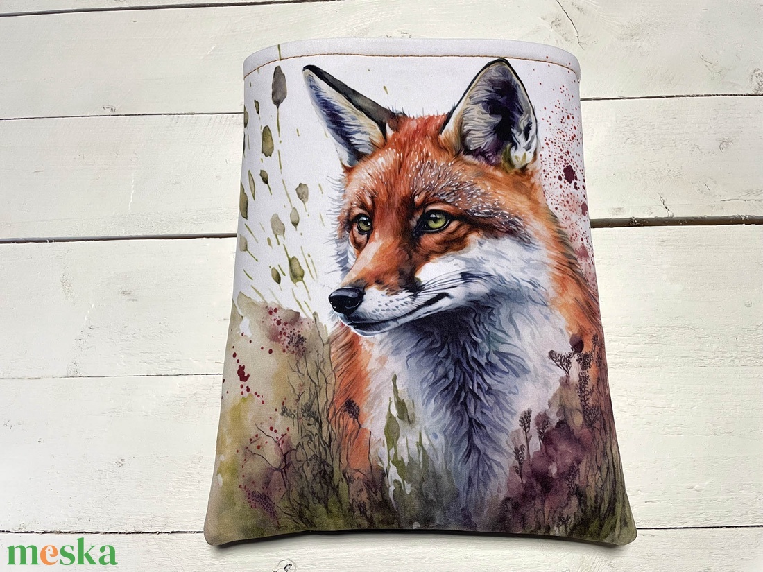 Rókás könyvtok softshell anyagból - egyedi nyomtatású - könyv & zene - könyvtok - Meska.hu