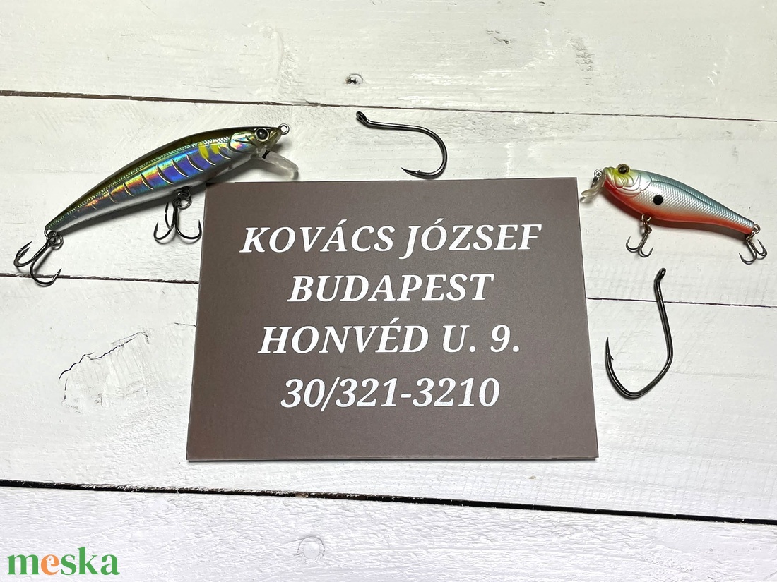 Csónak névtábla horgászoknak � csónak tábla - kültéri, egyedi felirattal - otthon & életmód - ház & kert - névtábla - Meska.hu