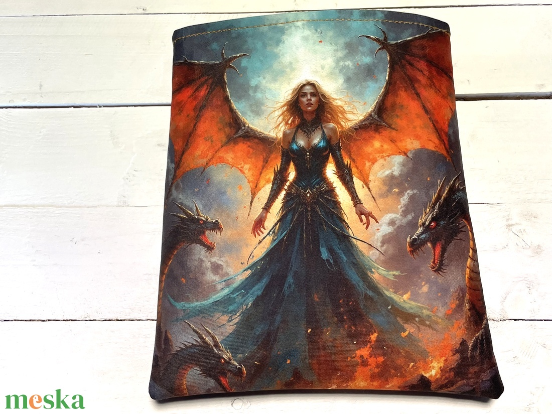 Sárkányos könyvtok - könyvtartó - könyv & zene - könyvtok - Meska.hu