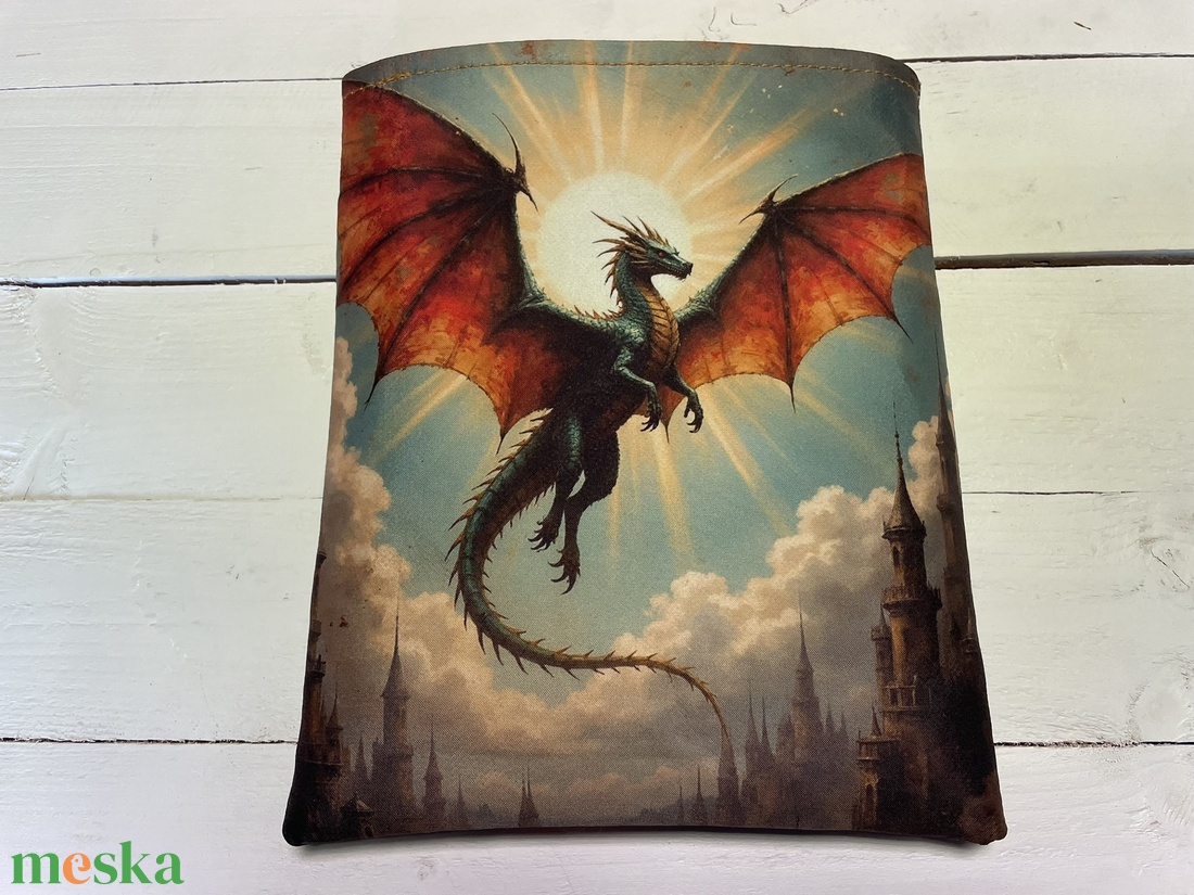 Sárkányos könyvtok - könyvtartó - könyv & zene - könyvtok - Meska.hu