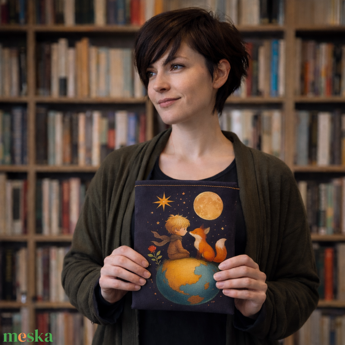 Kis herceg mintás könyvtok � 21�25 cm - könyv & zene - könyvtok - Meska.hu