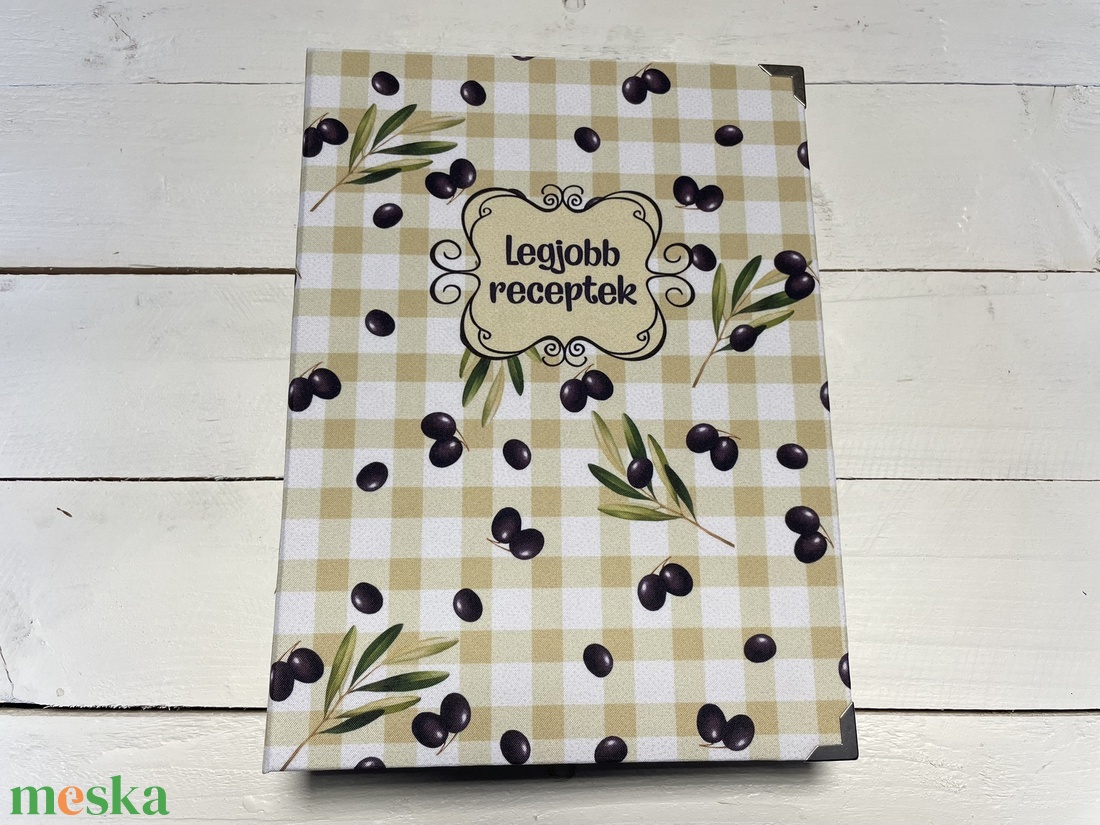 Receptes könyv - receptes mappa - olívabogyós - a családi recepteknek - otthon & életmód - konyhafelszerelés, tálalás - sütés, főzés - receptfüzet - Meska.hu