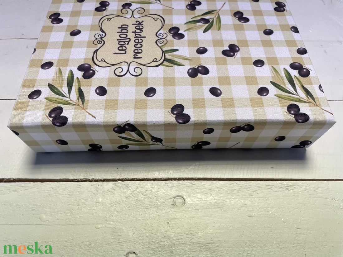 Receptes könyv - receptes mappa - olívabogyós - a családi recepteknek - otthon & életmód - konyhafelszerelés, tálalás - sütés, főzés - receptfüzet - Meska.hu