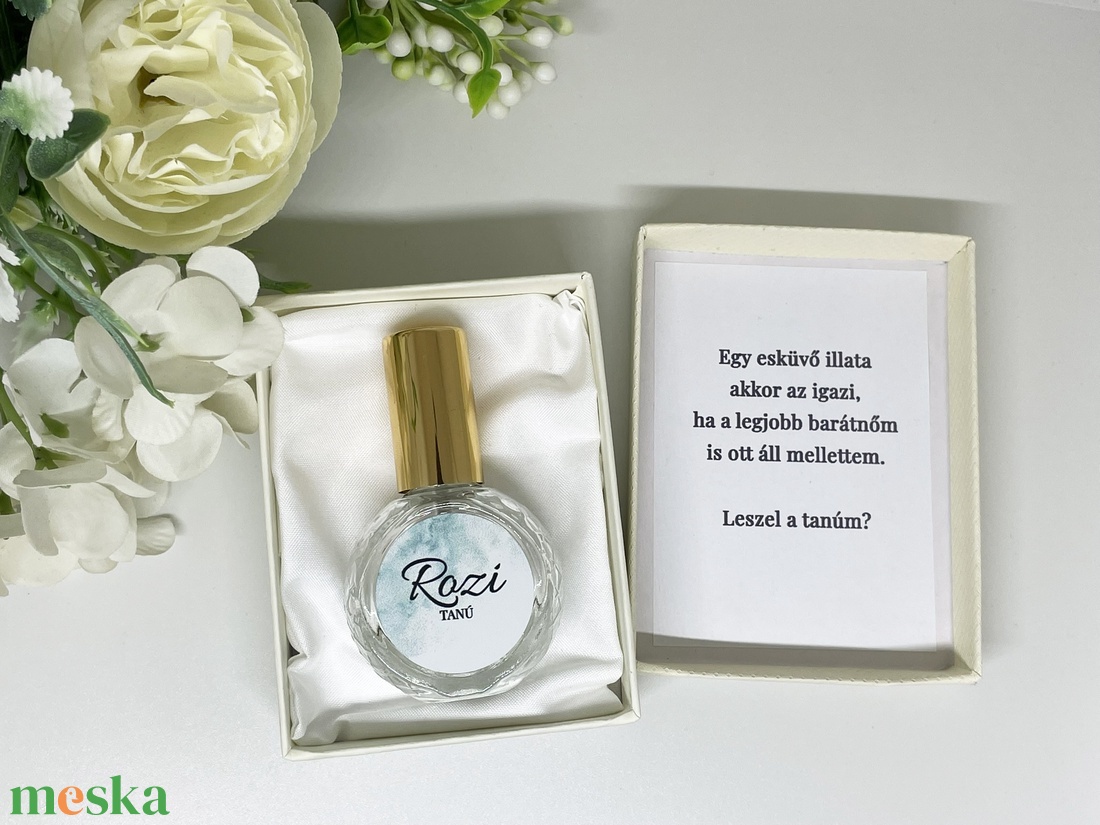 Tanúfelkérő - parfüm � parfümös üveg díszdobozban - esküvő - meghívó & kártya - tanú felkérő - Meska.hu