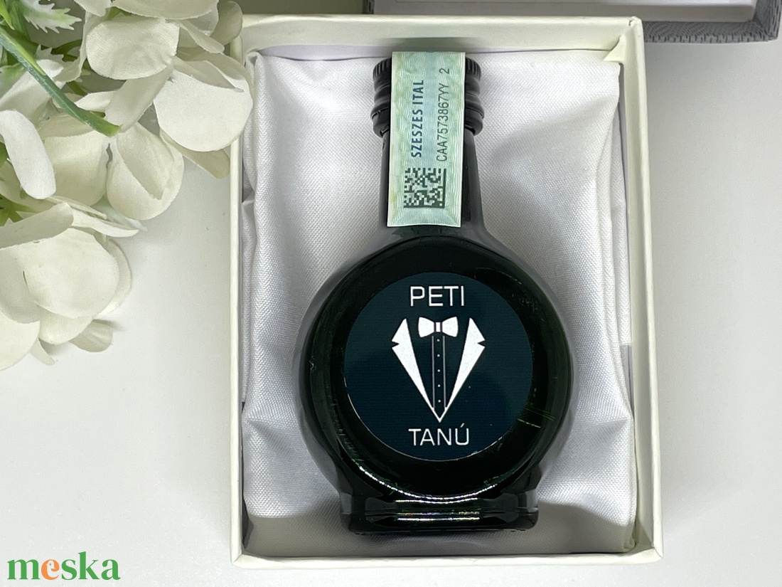 Mini Unicum - személyre szabva - tanúfelkérő ajándék díszdobozban - esküvő - meghívó & kártya - tanú felkérő - Meska.hu