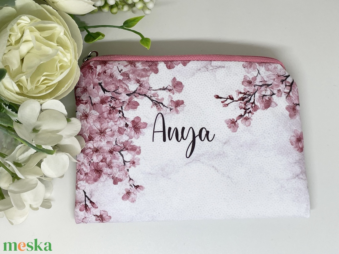 Anyák napi neszesszer - egyedi felirattal - rózsaszín - táska & tok - neszesszer - Meska.hu