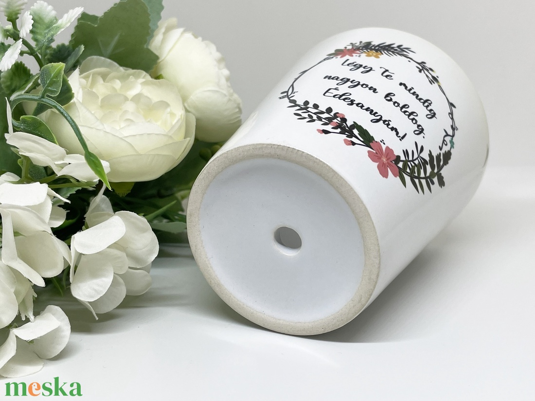 Anyák napi virágcserép - kedves felirattal - otthon & életmód - virágdekoráció - virágtartó - kaspó - Meska.hu